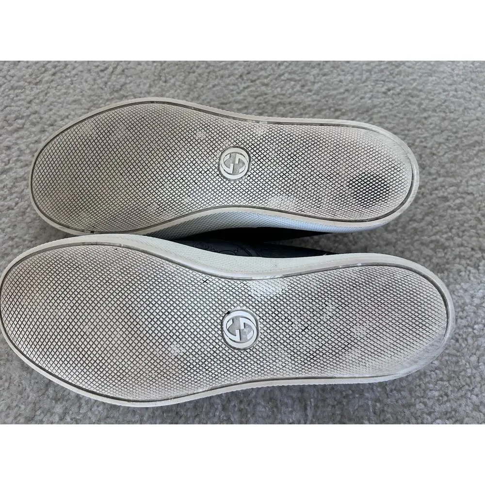 Authentic Gucci Signature Guccissima Leather Slip-On 407364 GG 9.5 (US 10.5)